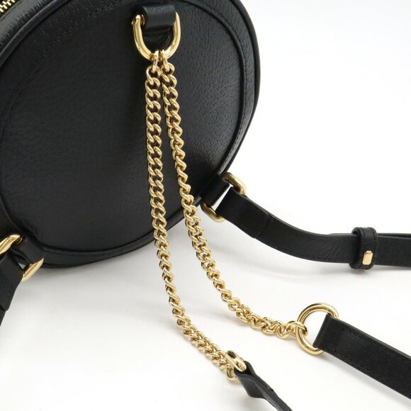 GUCCI Black Leather GG Marmont Backpack main image 9